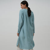 Jackie Set of 2 - Overlay & Dress - Blue & Olive